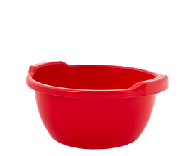 Таз пластиковий господарський 34л круглий з ручками Алеана червоний