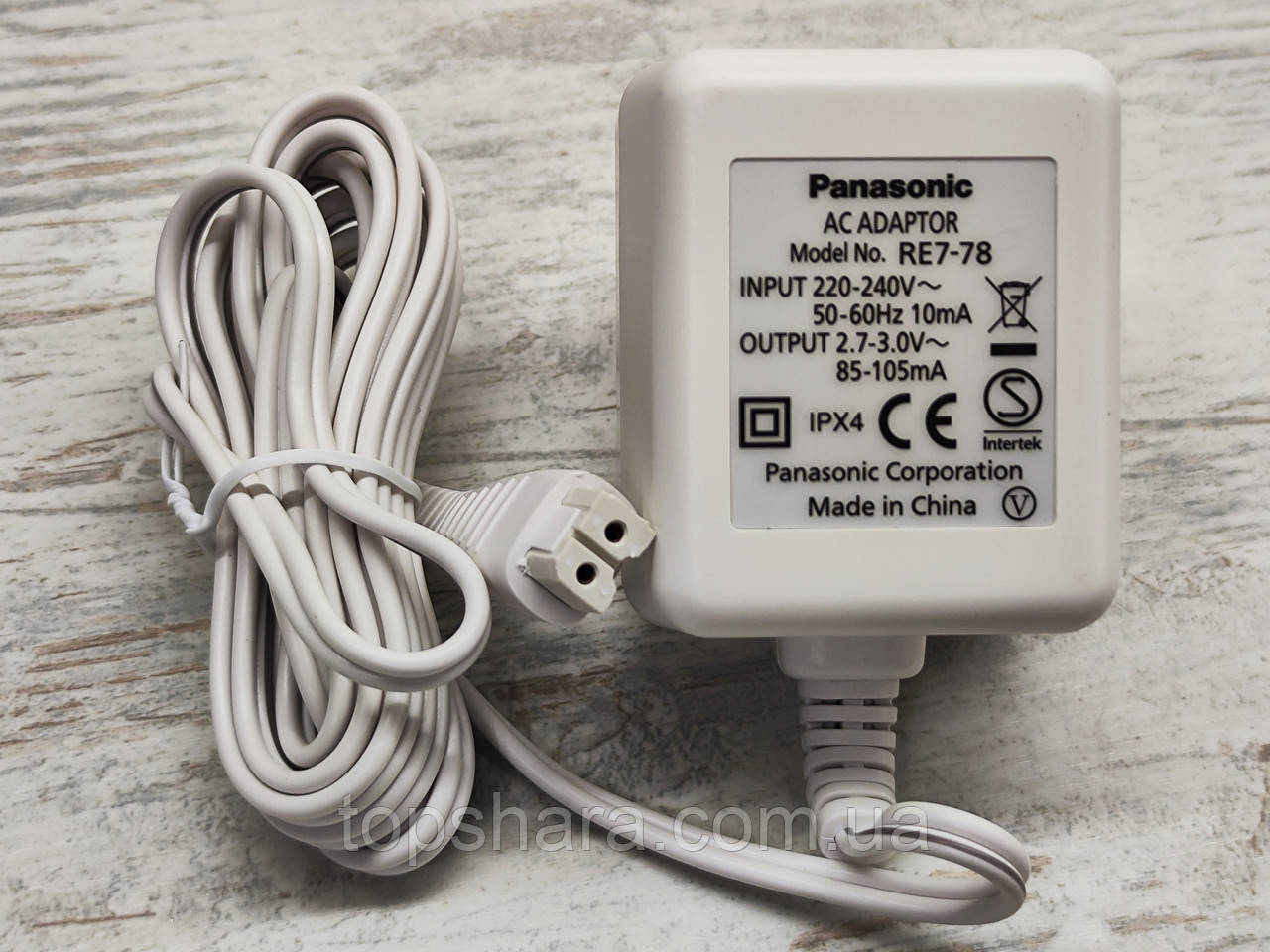 Зарядка для електробритви Panasonic RE7-78, ES-SL33, ES-RT25, ES-RW35, FRT2 WSL3D WESEU20W7661