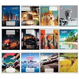 Зошит шкільний 60 аркушів "Бріск" клітинка