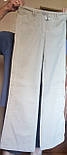 Жіночі молодіжні штани з вельвету молочного кольору з хлястиком на спинці 36 38 Solar, фото 8