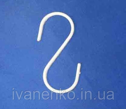 Гачок білий S - подібний великий 9 см