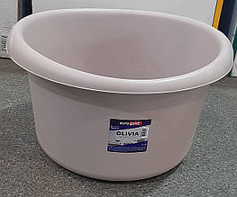 Таз пластмасовий господарський 20л круглий Eurogold 90 00 20 Dakar Sand