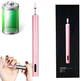 Портативна фрезер – ручка STE-S102 на 15000 об.хв. для апаратного манікюру, на акумуляторі + USB вхід Rose Gold