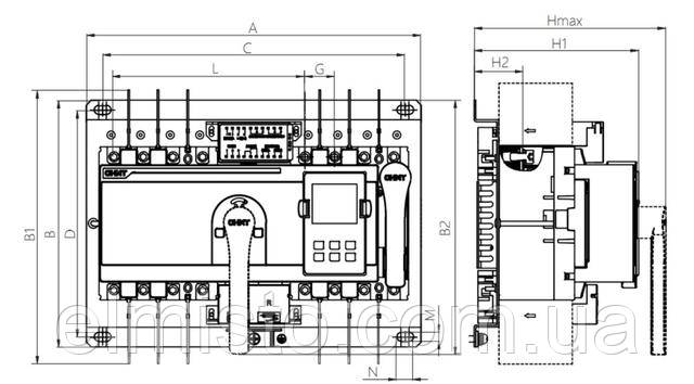 Автомат ввода резерва NXZM-250S/3B 250A, Chint купить в Харькове опт Автомат ввода резерва NXZM-250S/3B 250A, Chint купить в Харькове