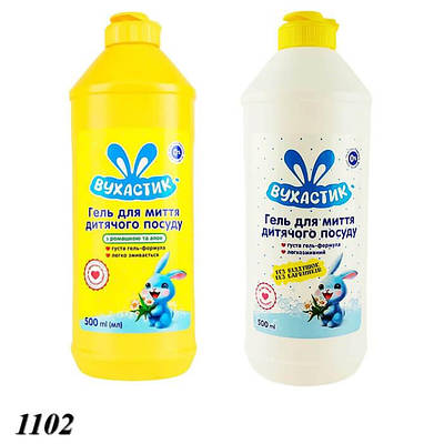 Засіб для миття дитячого посуду Вухастик 0,5л