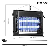 Промисловий знищувач комах (100 м²) VAYOX IKL-20W, фото 3