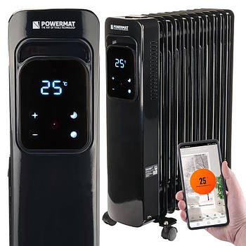 Нагрівач масляний 2.5 кВт Powermat PM1247 теплообігрівач масляний