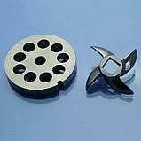 Решітка м'ясорубки Rauder YL-12P 12мм та ніж, фото 2