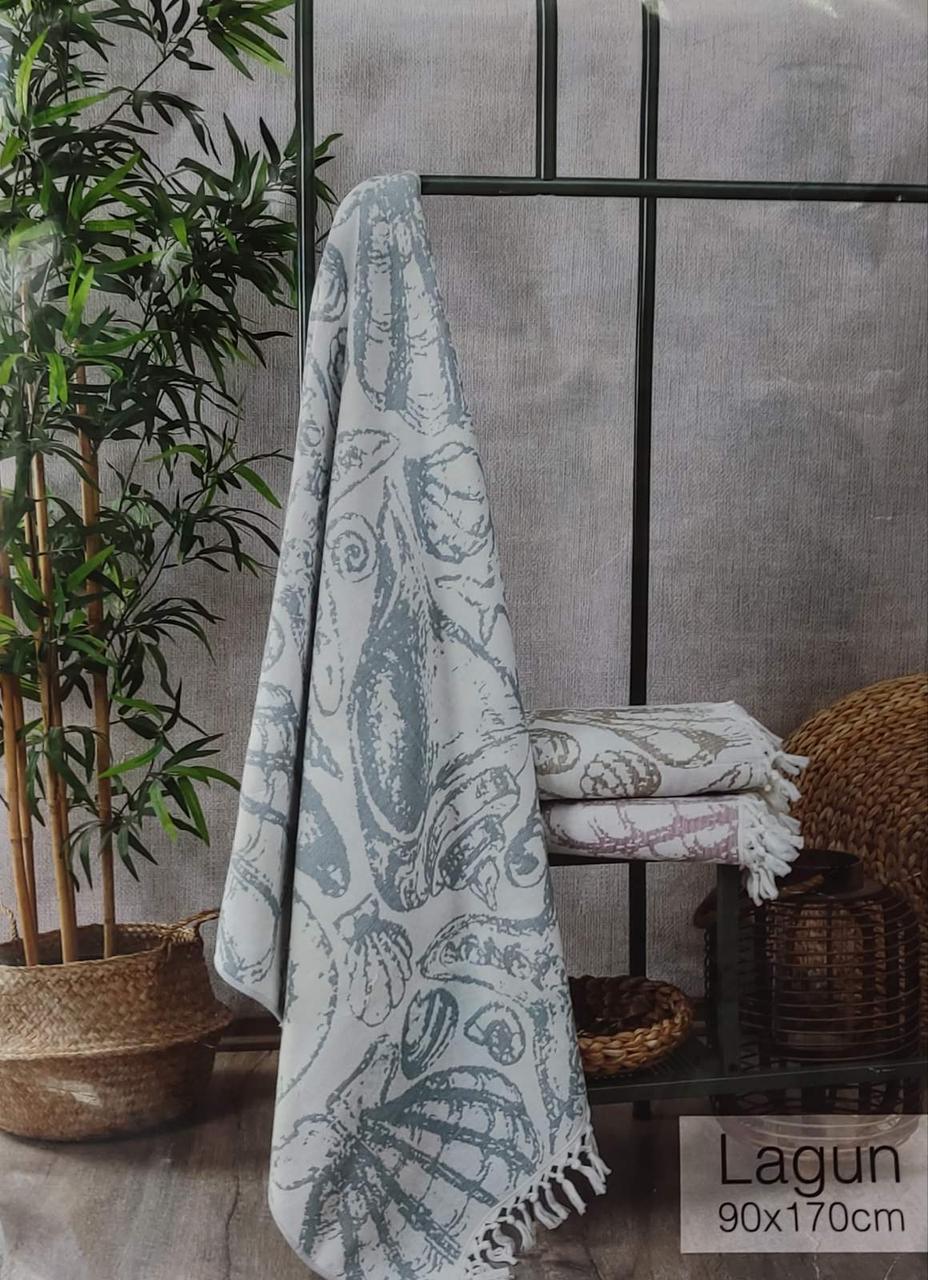 Пештемаль рушник для пляжа сауни лазні хаммама спа 90 на 170 см Pupilla Lagun, фото 1