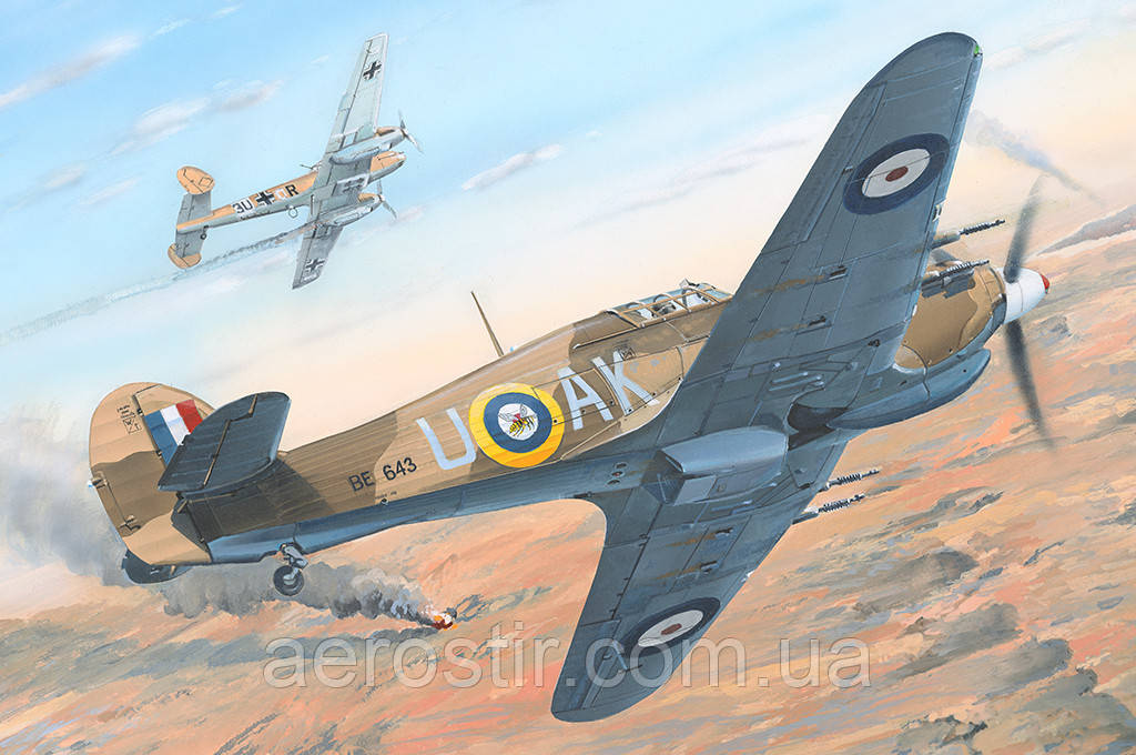 Hawker Hurricane Mk.IIc / Trop 1/48 Hobby Boss 81779, фото 1
