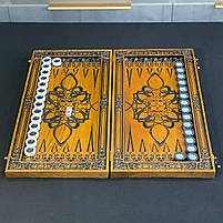 Нарди дерев'яні ручної роботи Дракон 46×23см, фото 4