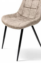 Стілець Крокус чорний / мікрофібра капучіно ТМ Мікс Меблі, фото 2
