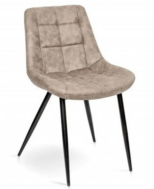 Стілець Крокус чорний / мікрофібра капучіно ТМ Мікс Меблі, фото 1