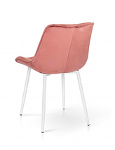 Стілець Прадо білий / велюр пудровий ТМ Мікс Меблі, фото 2