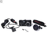 Автомобільний відеореєстратор із двома камерами, 4 дюйми 1080p BТ100