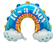 Фольгована кулька велика фігура Веселка It's a boy 67х90см Китай