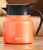 Термокувшин із нержавіючої сталі, з подвійними стінками, 800 мл, для кави, c контролем температури