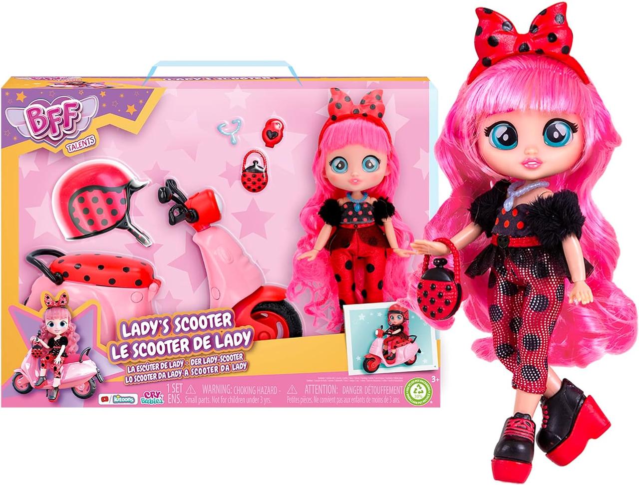 Лялька Край Бебі Леді Баг та скутер Cry Babies BFF Lady's IMC Toys
