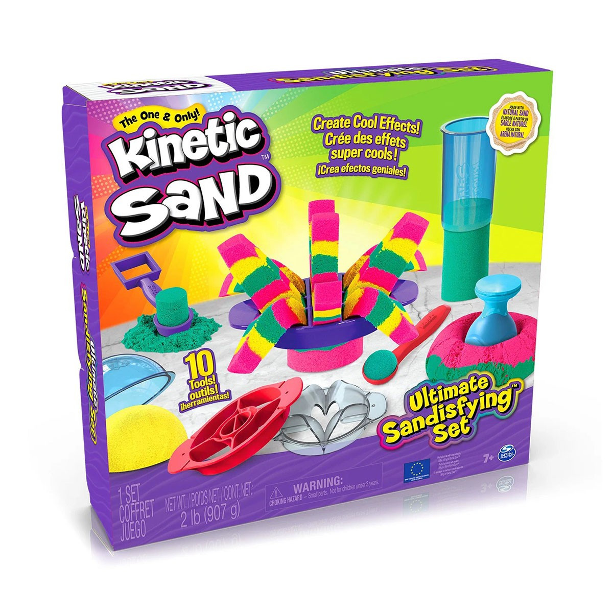 Набір піску для дитячої творчості - Kinetic Sand Кольорові пригоди, фото 1