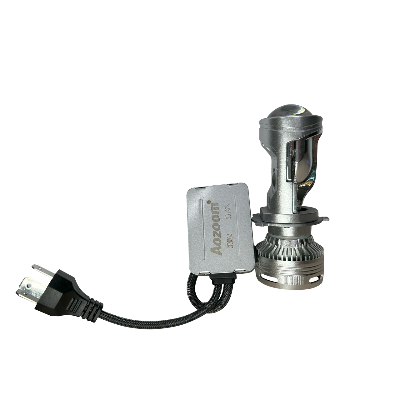 Мотолінза міні H4 Bi-LED Aozoom 55/60Вт 3200/4200Лм 12В 6000K IP65