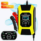 Автоматичний зарядний пристрій "FOXSUR 12V 6A" для акумуляторів будь-яких типів 12В 6А. АЗУ АКБ, фото 5