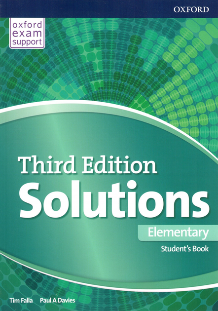 Підручник Solutions Third Edition Elementary student's Book