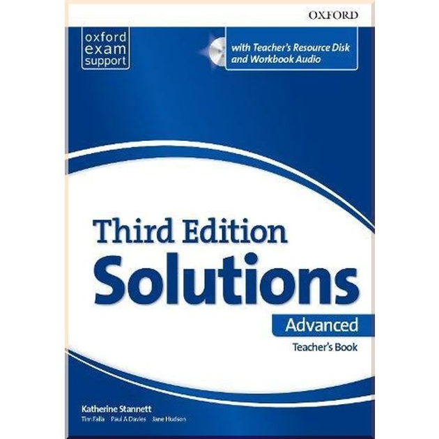 Книга для вчителя Solutions Third Edition Advanced teacher's Book with teacher's Resource Disc, фото 1