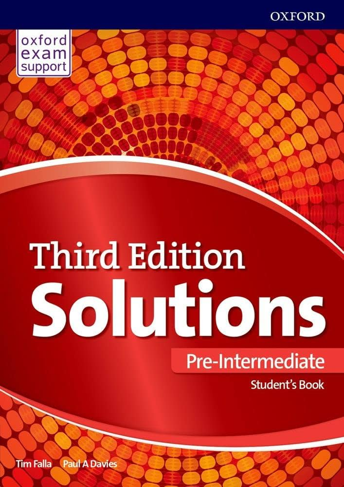 Підручник Solutions Third Edition Pre-Intermediate student's Book with Online Practice, фото 1