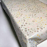 Скатертина Клейонка на метраж на флізеліновій основі Ширина: 1,37 м зірочки, фото 3