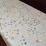Скатертина Клейонка на метраж на флізеліновій основі Ширина: 1,37 м зірочки, фото 9