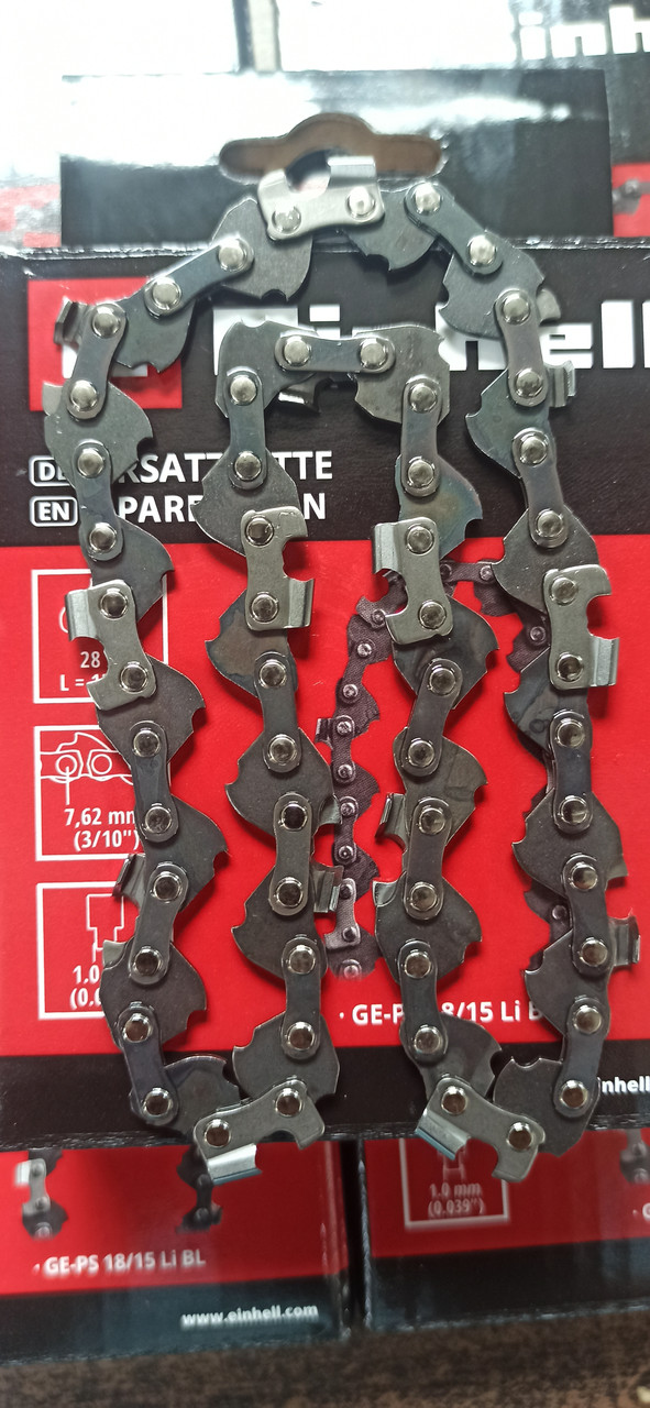 Ланцюг для пилки паз 1.0 мм 28зв. крок 7.62 мм 3/10 Einhell GE-PS 18/15 Li BL (4500174)
