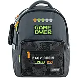 Рюкзак шкільний ортопедичний Kite Education (зростання 130 – 145 см) K24-770M-4 Game Over, фото 4