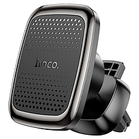 Автотримач Hoco CA106 Air outlet magnetic car holder / black metal gray