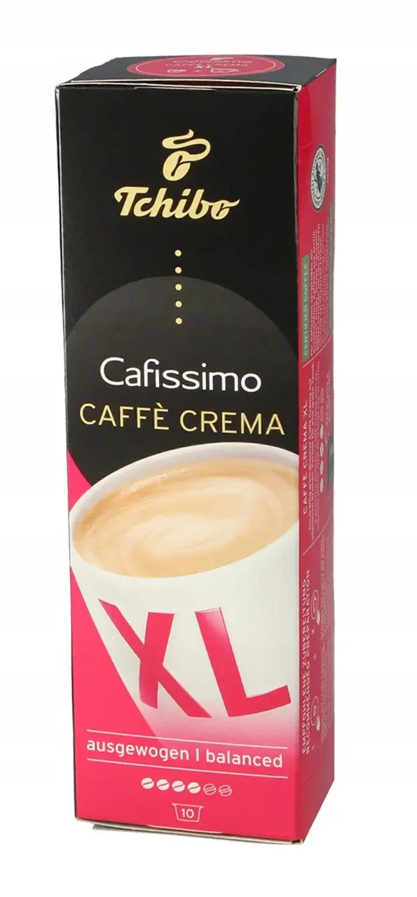 Кава в капсулах Tchibo Caffitaly Cafissimo Ausgewogen Caffe Crema XL 10 шт Німеччина ароматна кава, фото 1