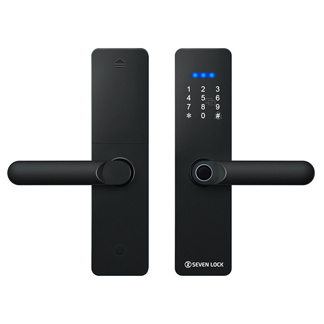 Розумний дверний біометричний замок SEVEN LOCK SL-7740BF black