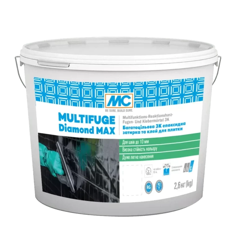 Багатофункціональна 3К епоксидна затирка та клей для плитки MC Multifuge Diamond Max/35 Жура бежевий (3.5 кг), фото 1