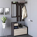 Передпокій із дзеркалом Тандем (лівостороння) Дуб сонома, Трюфель Еверест (90х38х200 см), фото 4