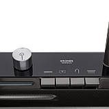 Набір: Кухонна мийка Kroner KRP Schwarze - SET7546ARTHM PVD (3.0/0.8 мм) "Водоспад" чорна, фото 8