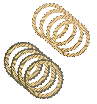 Комплект фрикційних дисків DCT450 (MPS6) 08-up