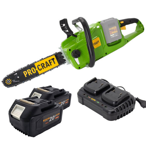 Акумуляторна пила Рrocraft PCA40/2 + 2 АКБ 4 Ач, зарядне, мастило ланцюга