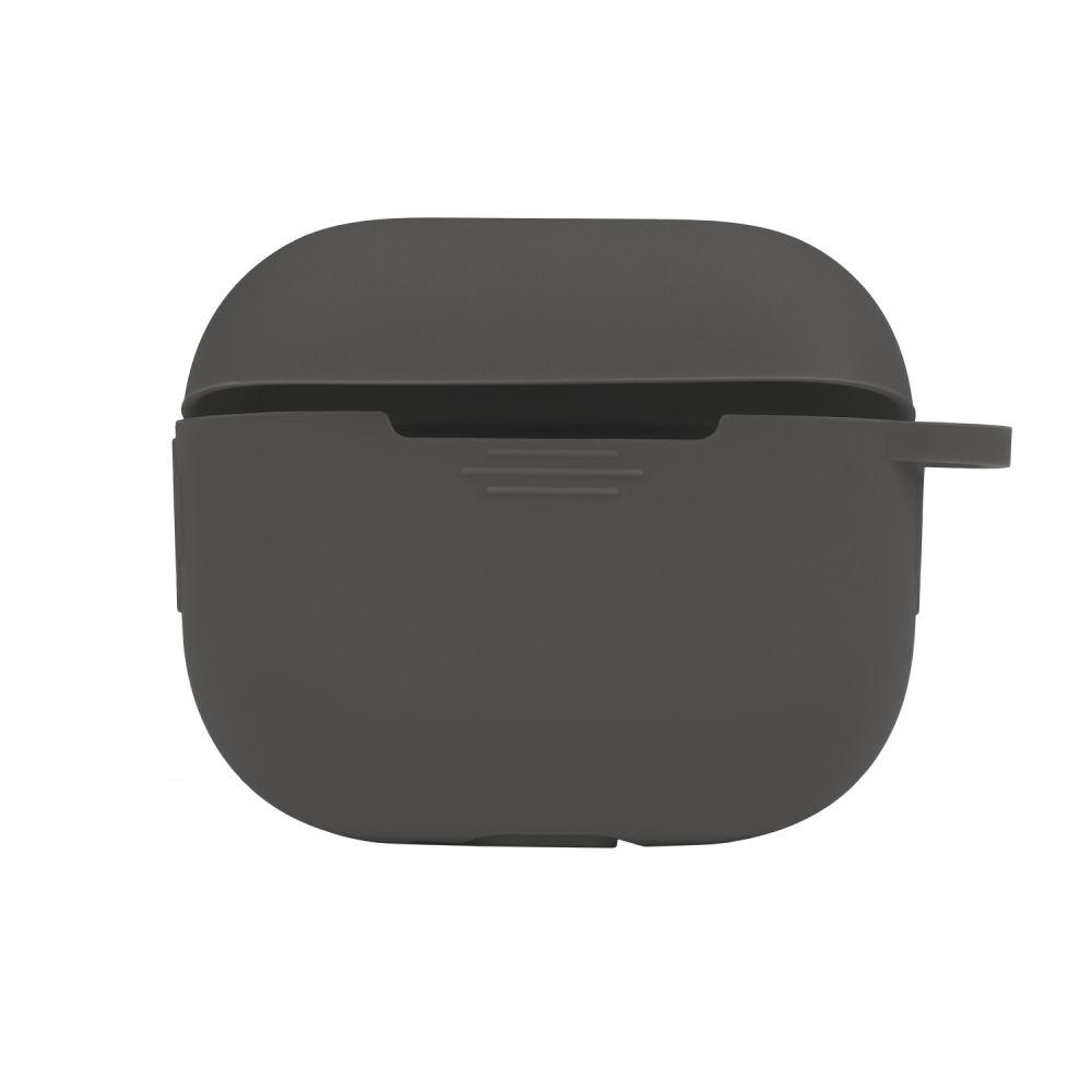 Чохол-футляр для навушників Silicone Case with hook для Airpods 4, Dark grey, фото 1