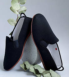 Чорні текстильні іспанські мокасини ТМ Javer оригінал, для жінок, чоловіків, підлітків