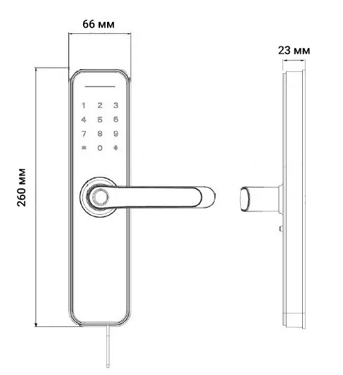 Розумний дверний замок SEVEN LOCK SL-7740BFg. Ціна, купити в