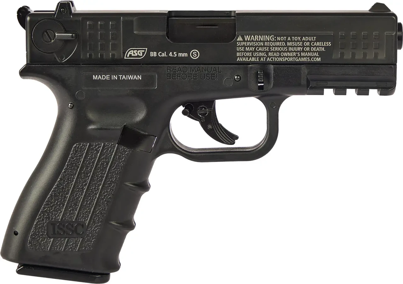Пістолет пневматичний ASG ISSC M22 кал. 4.5 мм чорний + 5 СО2 і 400 кульок