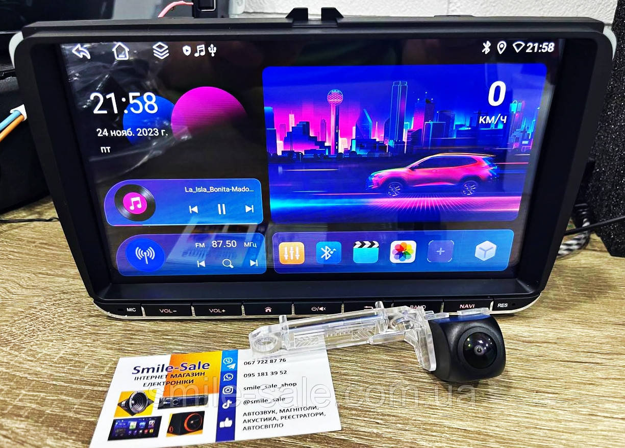 Штатна магнітола на Volkswagen Caddy 3 9", Android 13 4G/DSP/8 ядер+ CAN BUS+КАМЕРА