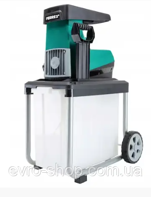 Німеччина садовий фрезерний дробарка подрібнювач гілок шредер FERREX GSR 2800 Вт аналог Makita UD 2500, фото 1
