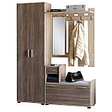 Передпокій Тандем з шафою для одягу ШП-1 Венге комбі Еверест (150х38х200 см), фото 6