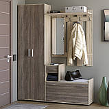 Передпокій Тандем з шафою для одягу ШП-1 Венге комбі Еверест (150х38х200 см), фото 5