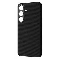 Чехол WAVE Premium Carbon Slim with Magnetic Ring Samsung Galaxy S24 black