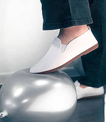 Білі іспанські текстильні мокасини хавери для підлітків, жінок, дівчаток, чоловиків